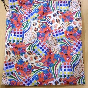 Colorful Patterned Drawstring Bag